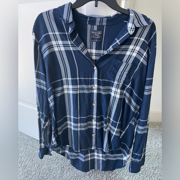 Abercrombie & Fitch Tops - Abercrombie & Fitch Blue Striped Shirt